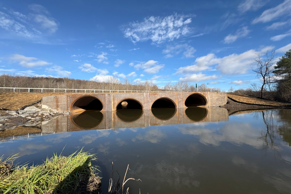 Sliplining battery culverts.
